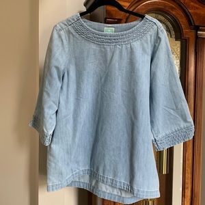 Denim Martha Stewart Top